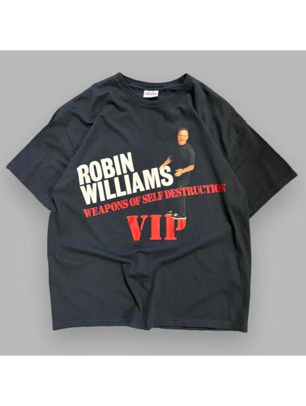 Vintage Robin Williams Weapons of Self Destruction Tour Tee
